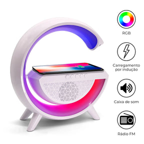 RGB G-Lamp 2301 – Wireless Charging & Bluetooth Speaker