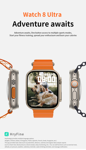 Smart Watch T800 Ultra Series 8 – Fitness & Bluetooth Calling