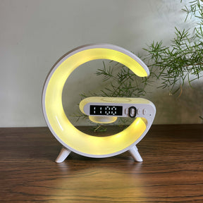 Fast Wireless Charging with 15W G Lamp Bluetooth Speaker & Alarm Clock