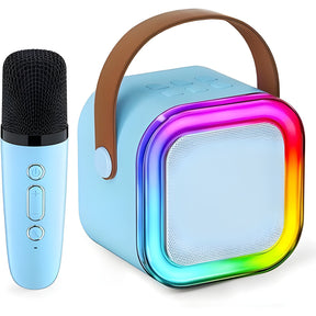 Wireless Mic & Portable Bluetooth Speaker – LED Light & HD Sound