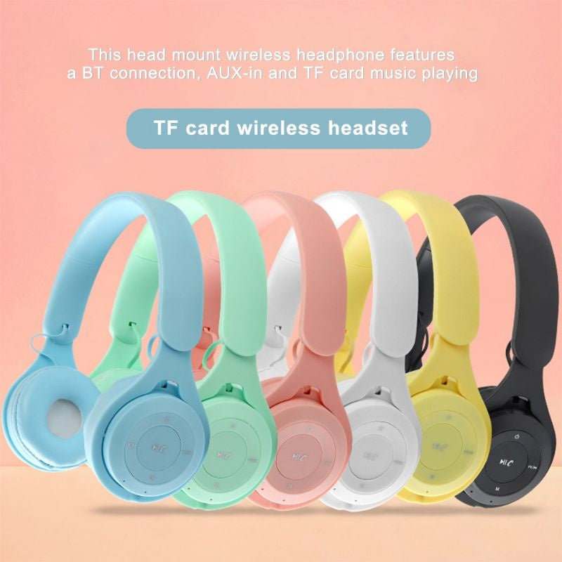 YO8 Wireless Bluetooth Headset – HiFi Stereo Headband Headphones