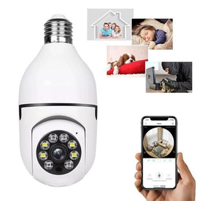 1080P Full HD WiFi Smart CCTV Camera – Wireless Home Security Bulb Socket Camera 🔥