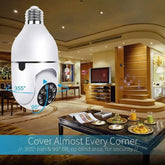 1080P Full HD WiFi Smart CCTV Camera – Wireless Home Security Bulb Socket Camera 🔥