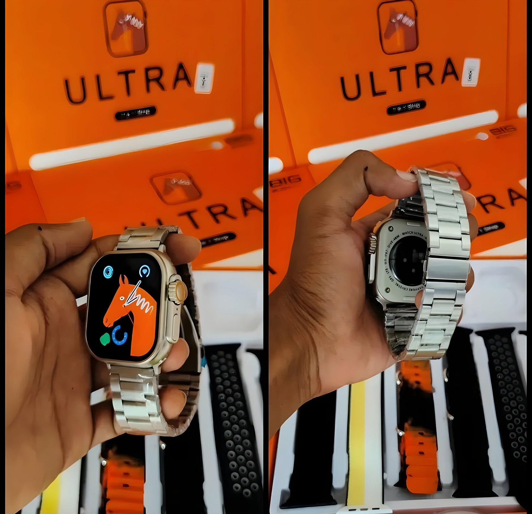 Latest 7-in-1 Ultra Smartwatch – 7 Straps & Advanced Features